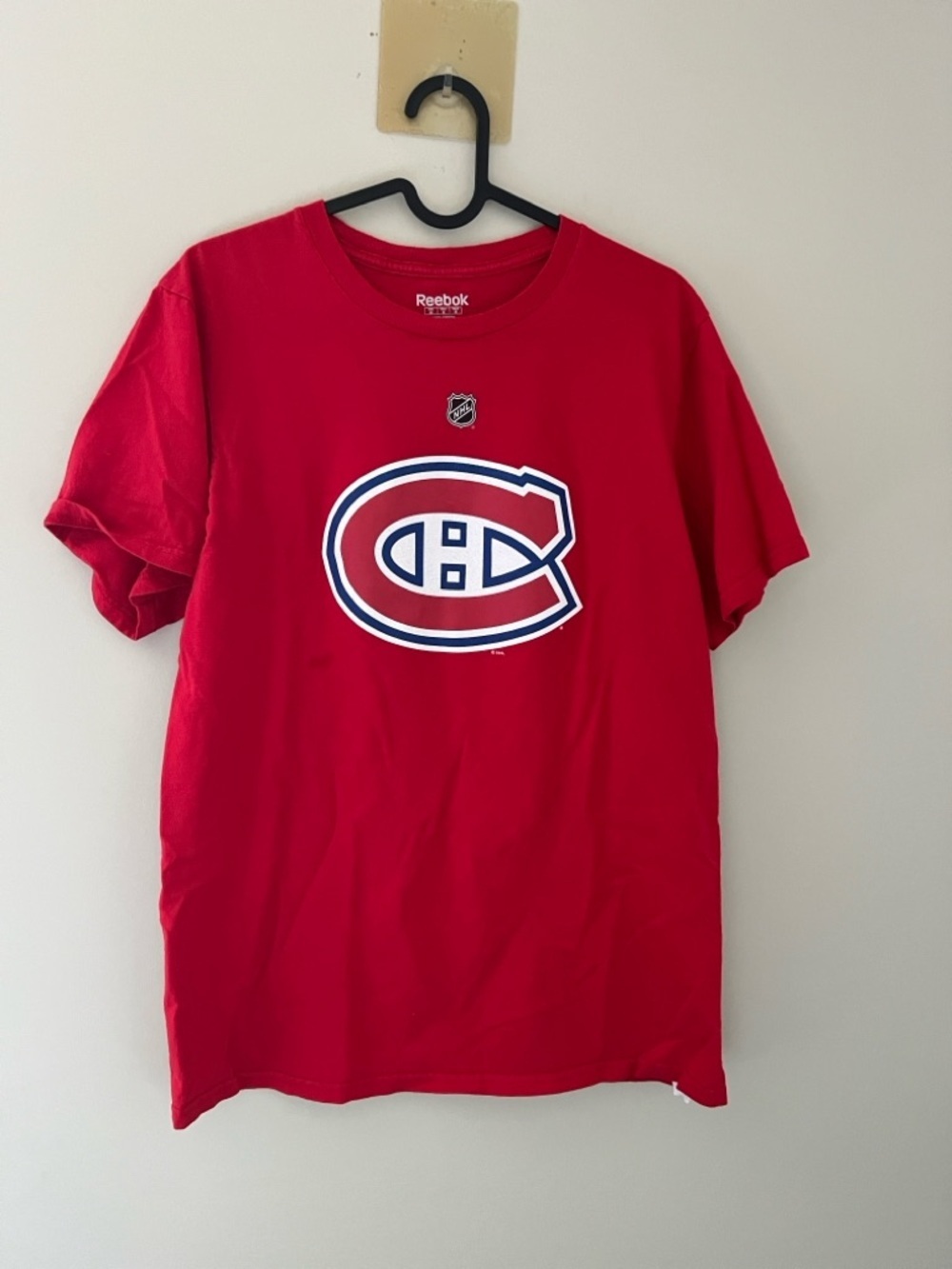 Reebok Montreal Canadiens Shea Weber #6 NHL Red Graphic T Shirt Medium